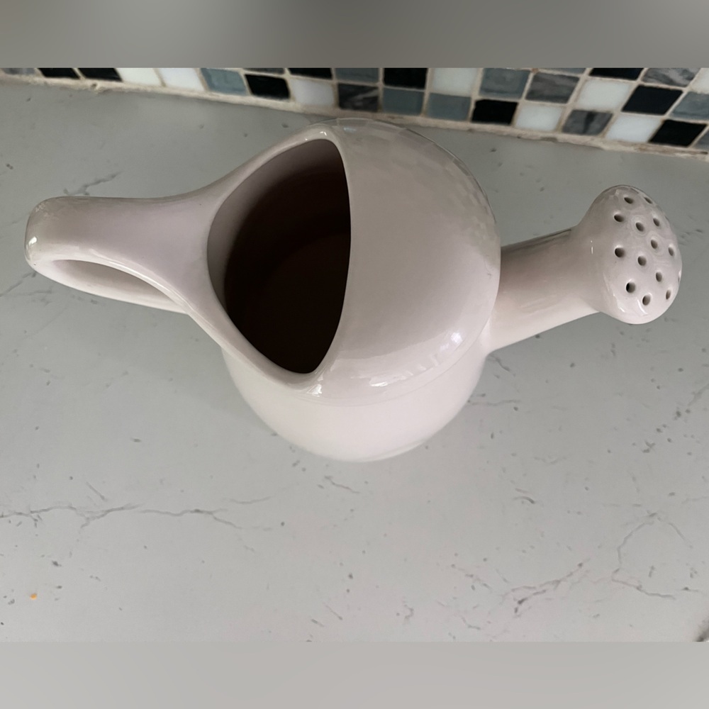 Rae Dunn White Ceramic ‘LOVE’ Watering Can - Picture 4 of 5